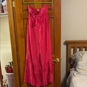 Vici & Caitlyn Strapless Pink Women's Jumpsuit SIZE LARGE